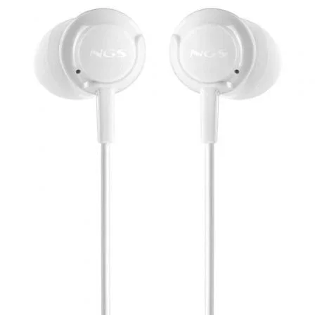 NGS Cross Drift Auriculares Intrauditivos con Micrófono Jack 3.5 mm - Blancos